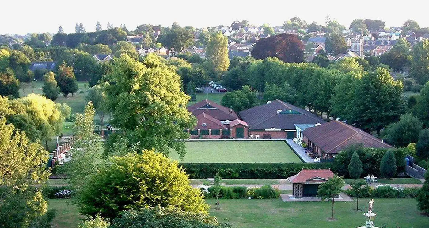 Taunton Bowling Club Aerial View Green